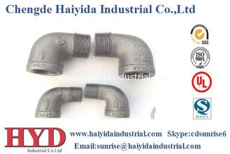 China Elbow 92 NPT thread malleable iron pipe fitting cast iron UL factory supplier
