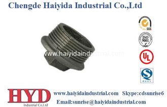 China plug beaded black malleable iron pipe fitting cast iron UL factory supplier