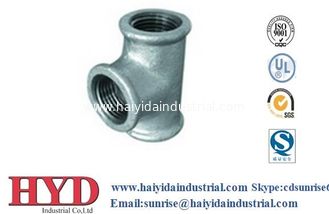 China beaded TEE galvanized malleable iron pipe fitting cast iron UL factory supplier