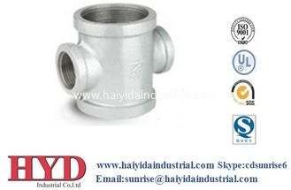 China Cross black malleable iron pipe fitting cast iron UL factory supplier